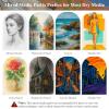 imageMixed Media Sketchbook 9quot x 12quot  Multimedia Sketchbook Hardcover Spiral Bound 60 Sheets 98lb160gsm Mixed Media Paper Watercolor Sketchbooks for Wet ampamp Dry Media Painting Drawing ampamp Art SuppliesBurgundy