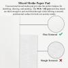imageMixed Media Sketchbook 9quot x 12quot  Multimedia Sketchbook Hardcover Spiral Bound 60 Sheets 98lb160gsm Mixed Media Paper Watercolor Sketchbooks for Wet ampamp Dry Media Painting Drawing ampamp Art SuppliesBurgundy