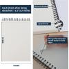 imageSmall Sketchbook 55quot x 85quot  2 Pack Top Spiral Mini Sketch Pad Small Sketch Book Hard Cover 100 Sheets Each 68lb100gsm  Mini Drawing Paper for Kids Portable Drawing Pad for Beginners ampamp ArtistsBlue