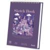 image8quot x 10quot Sketch Book 100 Sheets Hardcover Sketchbook 68 lb100gsm Drawing Paper for Adults Spiral Bound Sketch Pad Art Paper for Drawing and Painting for Art Supplies for College StudentsPurpIed