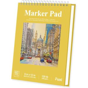 image8quot x 10quot Sketch Book 100 Sheets Hardcover Sketchbook 68 lb100gsm Drawing Paper for Adults Spiral Bound Sketch Pad Art Paper for Drawing and Painting for Art Supplies for College StudentsYellow