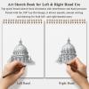 imageSketch Book 11 x 14 100 Sheets Top Spiral Sketchbook 68lb 100gsm Drawing Paper Pad Sketch Pads for Drawing for Adults Large SketchbookBrown