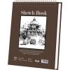 imageSketch Book 11 x 14 100 Sheets Top Spiral Sketchbook 68lb 100gsm Drawing Paper Pad Sketch Pads for Drawing for Adults Large SketchbookBrown