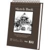 imageSketch Book 11 x 14 100 Sheets Top Spiral Sketchbook 68lb 100gsm Drawing Paper Pad Sketch Pads for Drawing for Adults Large SketchbookBrown