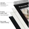 imageSketch Book 11 x 14 100 Sheets Top Spiral Sketchbook 68lb 100gsm Drawing Paper Pad Sketch Pads for Drawing for Adults Large SketchbookSatind Black