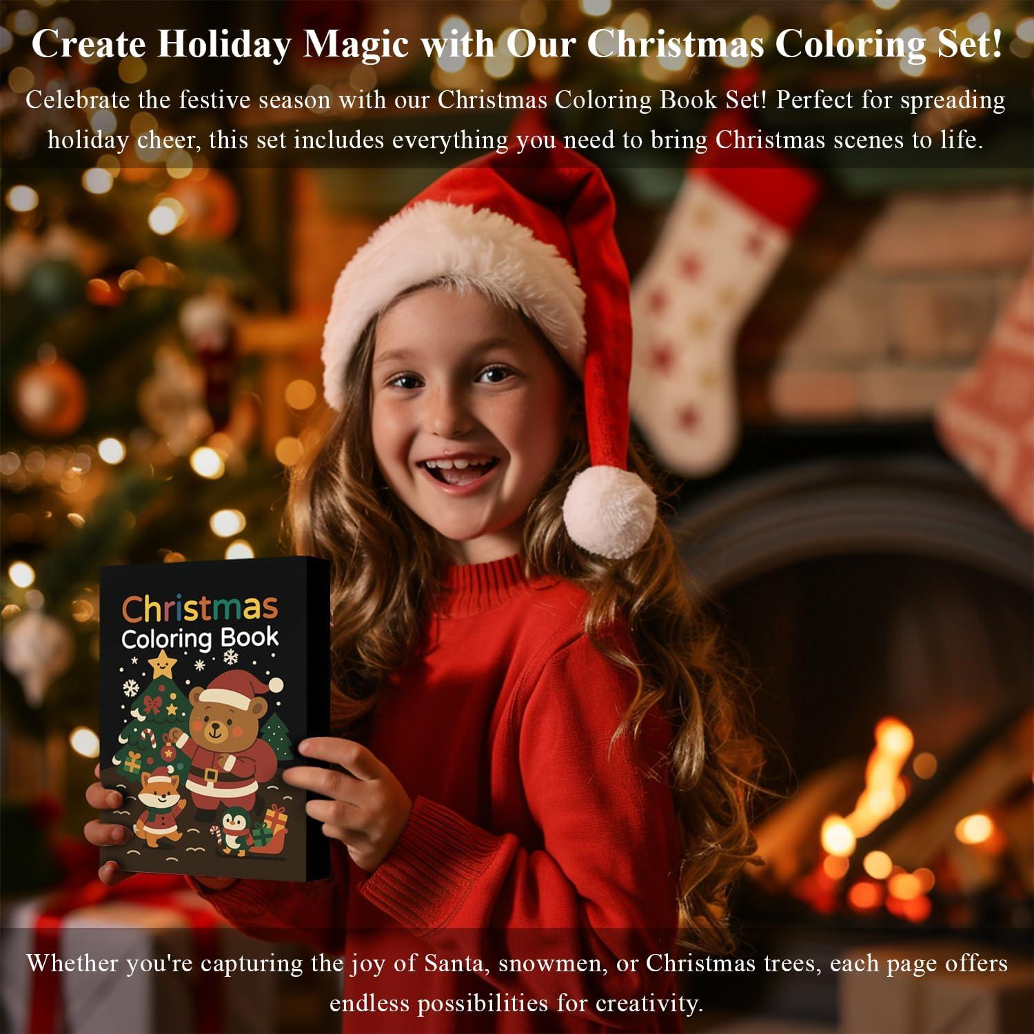 imageFuxi Art Supplies for Kids 912 Stocking Stuffers  Art Set with 60Sheet 73lb120gsm Sketch Book for Kids Ages 812 Jumbo Colored Pencils ampamp Crayons  Ideal Christmas Gifts for GrandkidsSatind Black