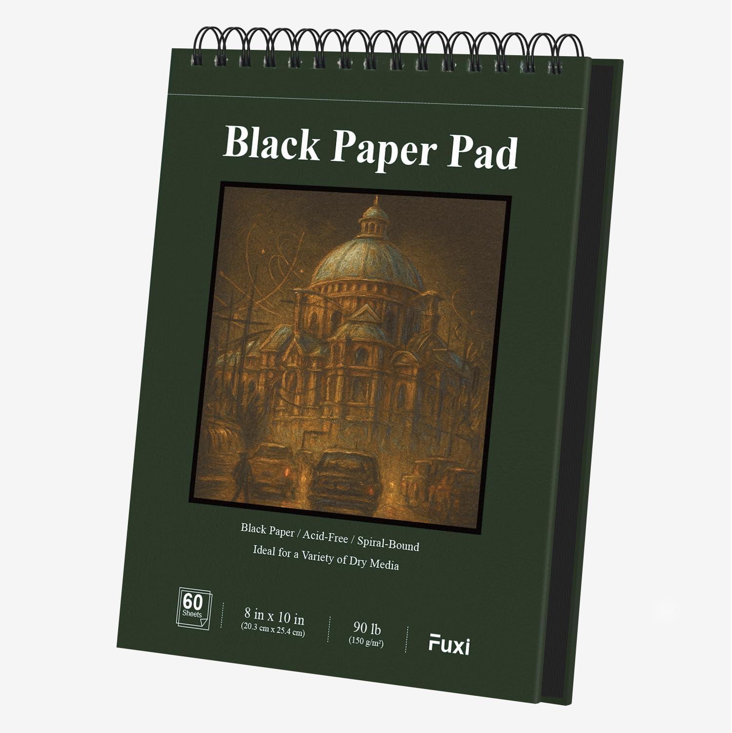 imageFuxi Art Supplies for Kids 912 Stocking Stuffers  Art Set with 60Sheet 73lb120gsm Sketch Book for Kids Ages 812 Jumbo Colored Pencils ampamp Crayons  Ideal Christmas Gifts for GrandkidsObsidian  Moss