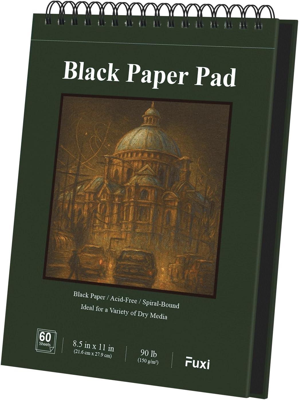 imageFuxi Art Supplies for Kids 912 Stocking Stuffers  Art Set with 60Sheet 73lb120gsm Sketch Book for Kids Ages 812 Jumbo Colored Pencils ampamp Crayons  Ideal Christmas Gifts for GrandkidsObsidian  Moss