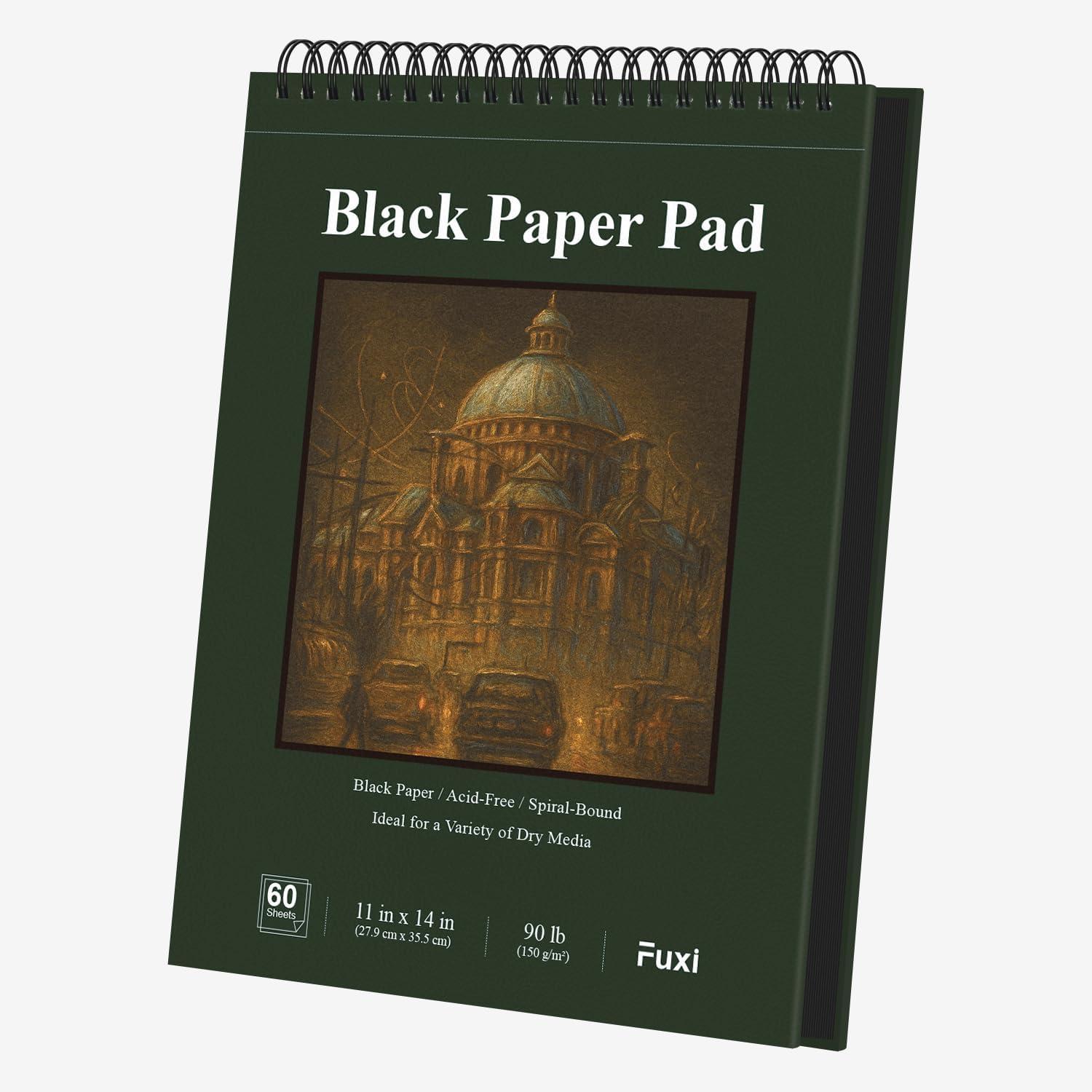 imageFuxi Art Supplies for Kids 912 Stocking Stuffers  Art Set with 60Sheet 73lb120gsm Sketch Book for Kids Ages 812 Jumbo Colored Pencils ampamp Crayons  Ideal Christmas Gifts for GrandkidsObsidian  Moss