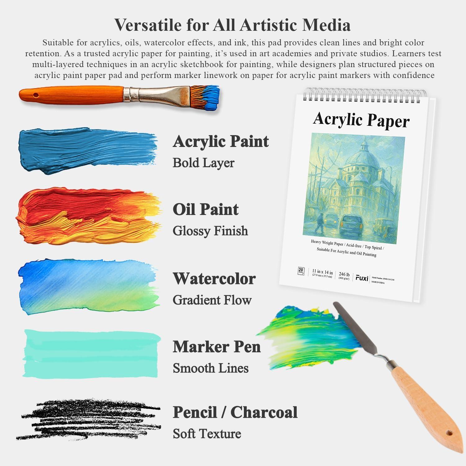 imageFuxi Art Supplies for Kids 912 Stocking Stuffers  Art Set with 60Sheet 73lb120gsm Sketch Book for Kids Ages 812 Jumbo Colored Pencils ampamp Crayons  Ideal Christmas Gifts for GrandkidsWhite