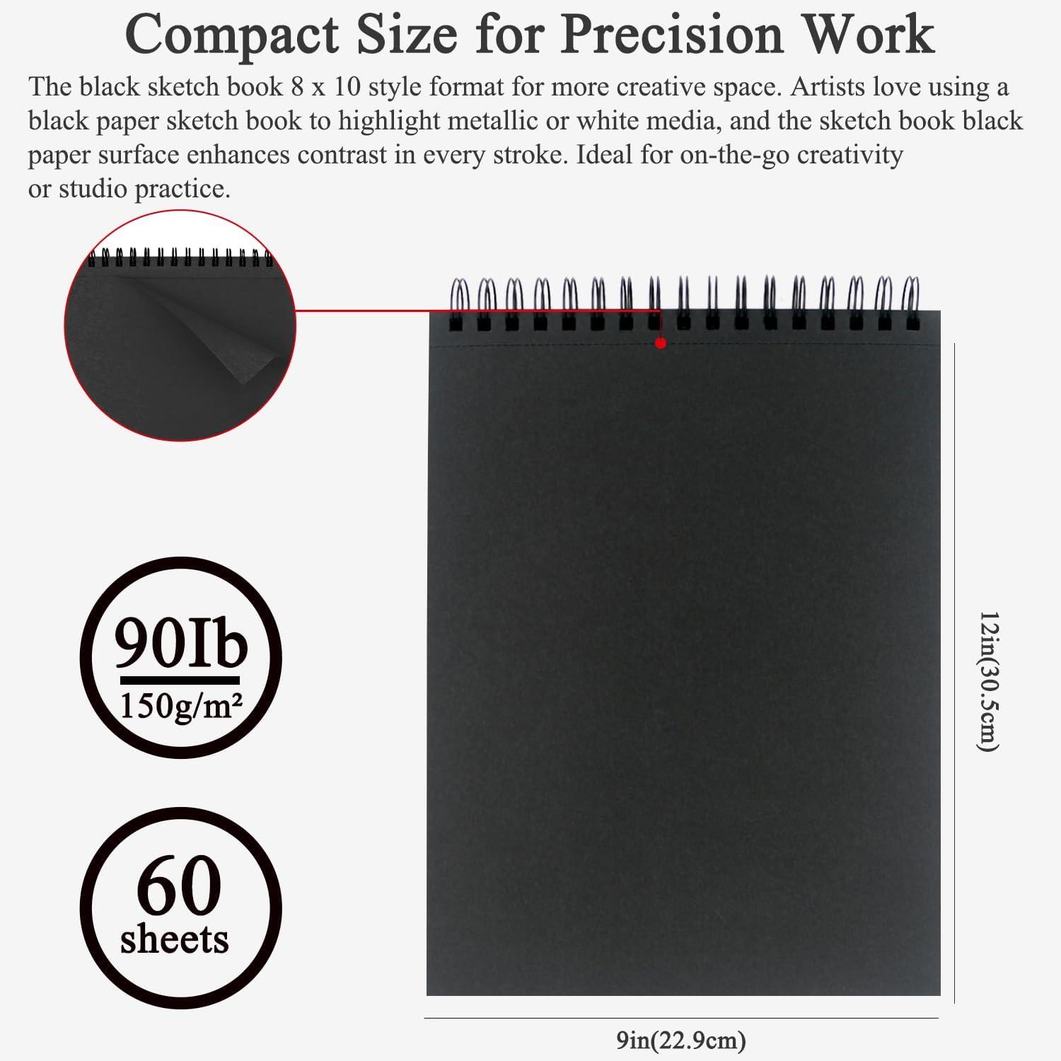 imageFuxi Art Supplies for Kids 912 Stocking Stuffers  Art Set with 60Sheet 73lb120gsm Sketch Book for Kids Ages 812 Jumbo Colored Pencils ampamp Crayons  Ideal Christmas Gifts for GrandkidsObsidian  Moss