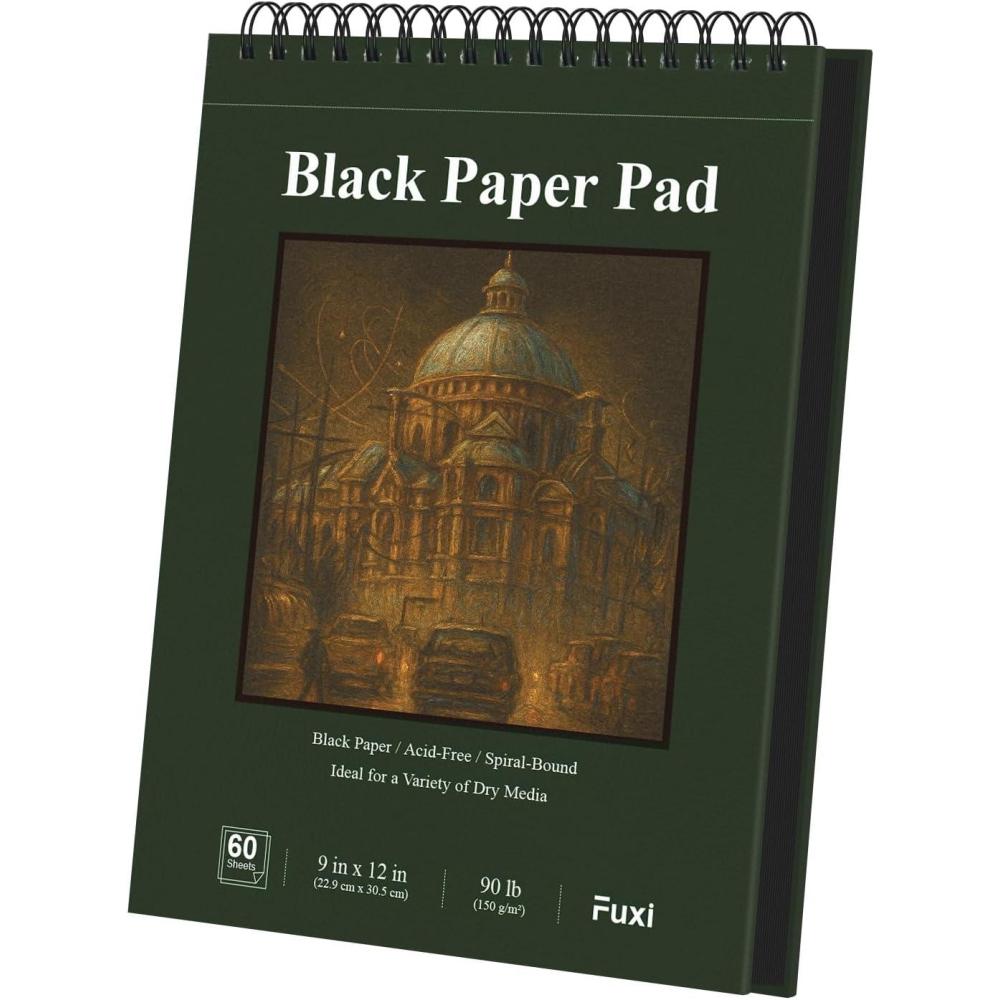 imageFuxi Art Supplies for Kids 912 Stocking Stuffers  Art Set with 60Sheet 73lb120gsm Sketch Book for Kids Ages 812 Jumbo Colored Pencils ampamp Crayons  Ideal Christmas Gifts for GrandkidsObsidian  Moss