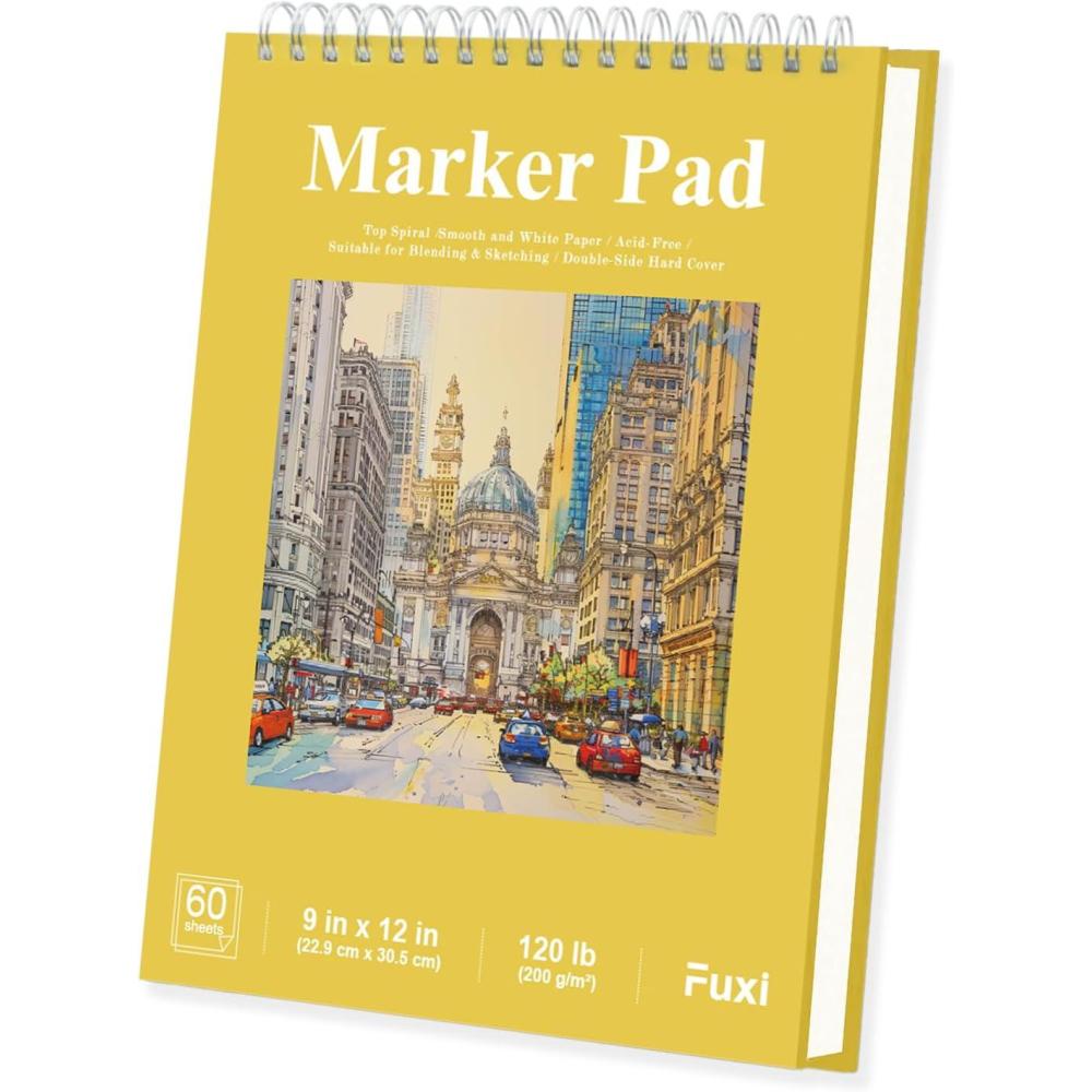 imageFuxi Art Supplies for Kids 912 Stocking Stuffers  Art Set with 60Sheet 73lb120gsm Sketch Book for Kids Ages 812 Jumbo Colored Pencils ampamp Crayons  Ideal Christmas Gifts for GrandkidsYellow